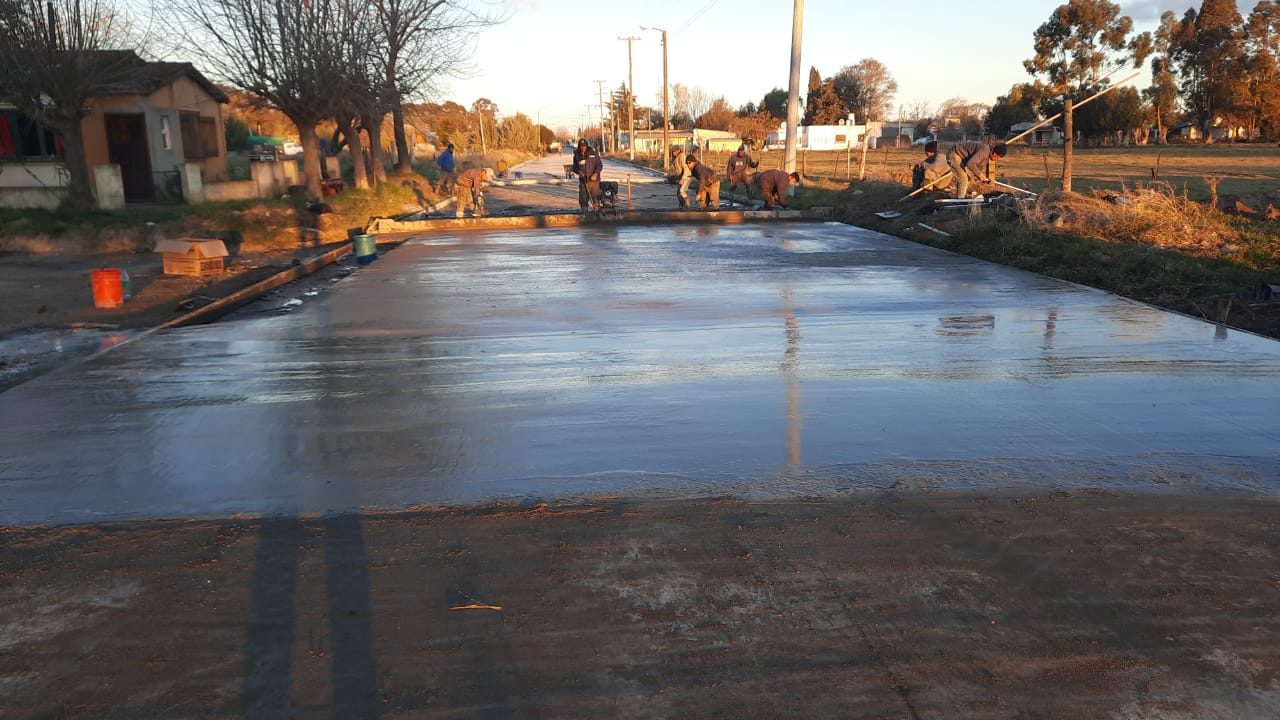 Obra vial - pavimentación